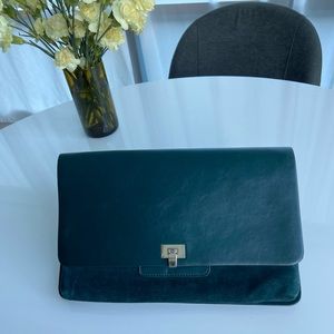 the limited leather clutch